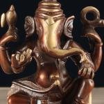 Pure Brass Lord Ganesha | 5" x 3.5" x 2.5" | 1 kg | Copper Tone Finish | Portable Sacred Art | Perfect Gift | Jaipurio